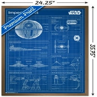 Star Wars: Saga - Imperial Blueprint Tall Poster, 22.375 34