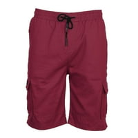 Puntoco Men's Plus Size Clearance Plus Size Cargo Shorts Мултипокета спокойни летни плажни къси панталони