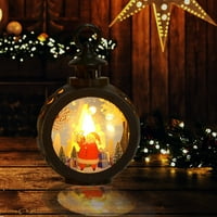 Meuva Коледа декорация свещи възрастен снежен човек ретро прозорец осветление орнамент фантазия орнамент Коледна украса сила орнамент
