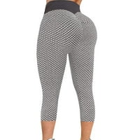 Gathrrgyp женски панталони просвета $ 5, женски разтегателни гамаши фитнес за бягане джобове спортни панталони с дължина на глезена