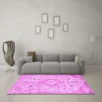 Ahgly Company Indoor Round Персийски розови традиционни килими, 3 'кръг