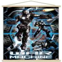 Marvel Cinematic Universe - Iron Man - Плакат за стена на War Machine с бутални щифтове, 14.725 22.375