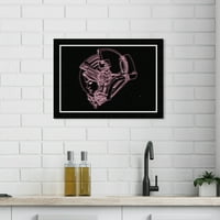 Уинууд студио принтове небесна Мода и глем портрети стена изкуство платно Принт розов неон розов 19х13