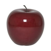 Гланцирана ябълка от фибростъкло, червена