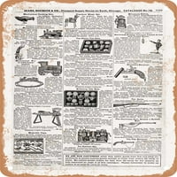 Metal Sign - Sears Catalog Page Възпроизвеждане на играчки и игри PG. - Винтидж ръждив вид