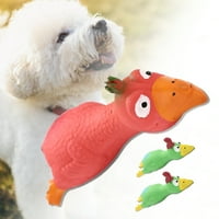 Park Squeaky Cubber Dog Toys Звучи крещящо пилешко животни кученце, извлича интерактивна игра за малки средни кучета