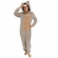 Жените бобър характер спално облекло възрастен един костюм съюз костюм пижама