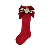 Бмнмсл Детски Коледни Чорапи Плетене Крака Подгряващи Карикатура Чорапи