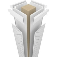 Екена мелница 8 в 8' х занаятчия класически квадратна неостаряваща Рибена кост модерна Дърворезба колона в Прерийната столица и Прерийната база