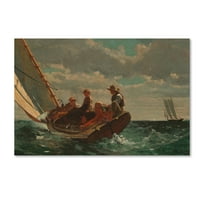 Търговски марки изобразително изкуство 'ветрец нагоре 1873-76' платно изкуство от Уинслоу Омир