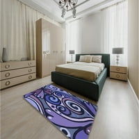 Ahgly Company вътрешен правоъгълник с шарени крокус лилаво килими, 8 '10'