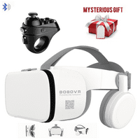 [Надградена версия] Виртуална реалност 3D VR слушалки Smart Glasses, с безжично дистанционно управление, VR очила за IMA Movies & Play Games, съвместими за Android iOS система, с мистериозен подарък