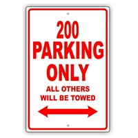 Паркиране само всички останали ще бъдат теглени нелепи смешни новост гараж алуминиев знак 8 x12 табела