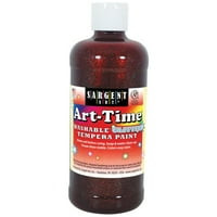 Art-Time® Washable Glitter Tempera, Oz., Червено, от 6