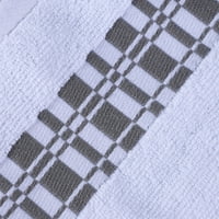 Геометрична граница 4-части памучна луксозна кърпа за баня за баня, 30 52