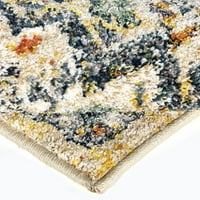 Ориански килими Pet & Spill Friendly Heriz, затруднен бежов килим, 5'3 7'6