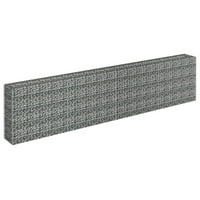 Andoer Gabion повдигна легло поцинкована стомана 141.7 x11.8 x35.4