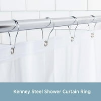 Кени® пръстени за душ завеса, комплект от 12, хром