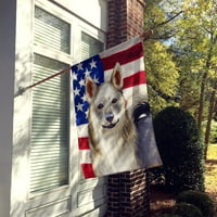Шведски валхунд куче американски флаг флаг платно размери на къщата