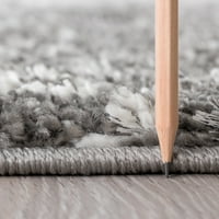 Съвременна площ килим шаг дебела пергола Светло сиво закрит разпръсна лесен за почистване