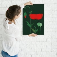 AmericanFlat Red Poppy от Rosi Feist Poster Art Print