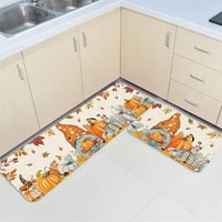 Chaolei Fall Season кухня килим тиква кленови листа кухня килим миеща възглавница удобен кухненски килим комплект