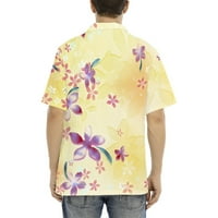Мъжки Печатни Ризи С Къс Ръкав Бутон Надолу Плажни Ризи Риза За Човек Мода Ризи Върхове Извънгабаритни Случайни Риза Цвете Парти