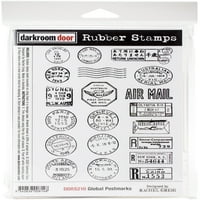 Darkroom Door Cling Stamps 7.3 x5.1 -Глобални пощенски белези