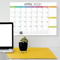 Рейнбоу блокове 12 х17 средно бюро подложка месечен блотер календар за дома или офиса