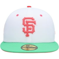 Мъжката нова ера Бяло зелено Сан Франциско гиганти World Series диня lolli 59fifty монтирана шапка