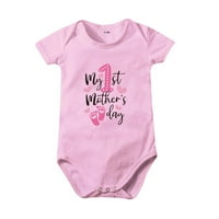 Топка за деца Romper Baby Girls Boys Boys Short Lespet Petter Print Тениска