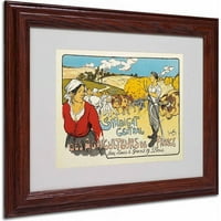 Търговска марка изобразително изкуство Синдикат Централ платно изкуство от Джордж Фей, дървена рамка