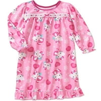 Бебе момичета 12м-4т фланела Баба стил нощница пижама