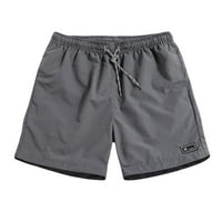 Мъжки шорти плюс размер панталони ежедневни тънки панталони бързосъхнещи спортни летни плажни Мъжки Панталони анцуг За Мъже баскетболни шорти сив 4хл