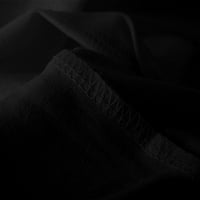 Lovskoo летни върхове за жени риза модерни къси ръкави момичета плюс размер перо риза тениска блуза черно