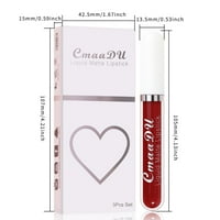 SEHAO Комплекти за устни за жени 7.5ml Color Lip Gloss Bo комплект матов водоустойчив дълготраен червило полиестер