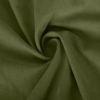 Дамски Бельо салон комплект клирънс Мода Дамски екипаж Плътен къс ръкав Топ + хлабав джоб Панталони костюм зелен ХХХЛ