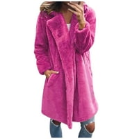 Дамски топли палто яке зимни твърди завой надолу яка външно облекло дамско яке【клирънс】