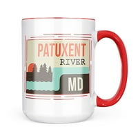 Neonblond USA Rivers Patuxent River - Maryland Mug Подарък за любители на чай за кафе