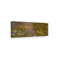 Търговски марки изобразително изкуство 'водни лилии' платно изкуство от Клод Моне