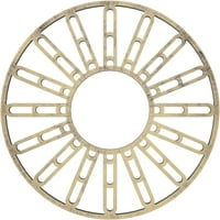 22 од 8 ИД 3 4 П Хейл архитектурен клас ПВЦ Пиърсинг таван медальон, античен бледо злато