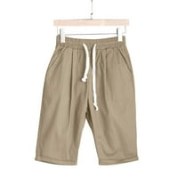 HGW жени летни панталони плюс размер с висока талия, къси панталони Lacing Beach Workout Pocket Пет точки панталони