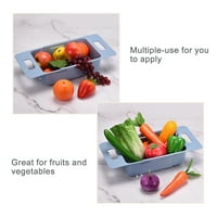 Уникални изгодни предложения пластмасова кухня, разтегателна над мивката Гевгири плодове измиване кошница