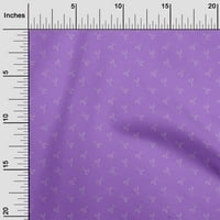Oneoone памучен памучен камбричен лилав плат Минимални ножици ретро DIY Облекло Квилинг Материя от печат от широк двор