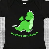 Lil 'Dragon Dragon Dragon сладък зелен дракон подарък бебе момче или бебе момиче боди