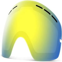 Ски очила деца, младежки сноуборд очила за момчета момичета малко дете на възраст 2-12 години, OTG UV шлем съвместимо оборудване за ски