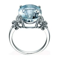 Frehsky пръстени нов дизайн Blue Diamond Jewelry Anniversary Gift Wedding Band годежни пръстени