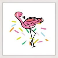 Мармонт хил парти Фламинго от шейна стъпка в рамка живопис печат