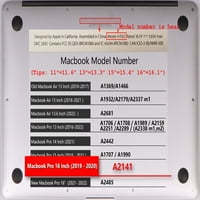 Kaishek Plastic Hard Case само за освободен MacBook Pro S Touch ID Модел: Animal A 0171