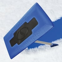 Snow Joe Оригинален 2-инчов телескопична снежна метла + лед скрепер ,, 2 пакета, синьо
